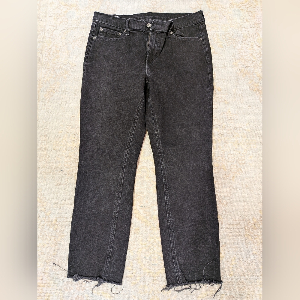 GAP Black Straight Leg Ankle Women Jeans